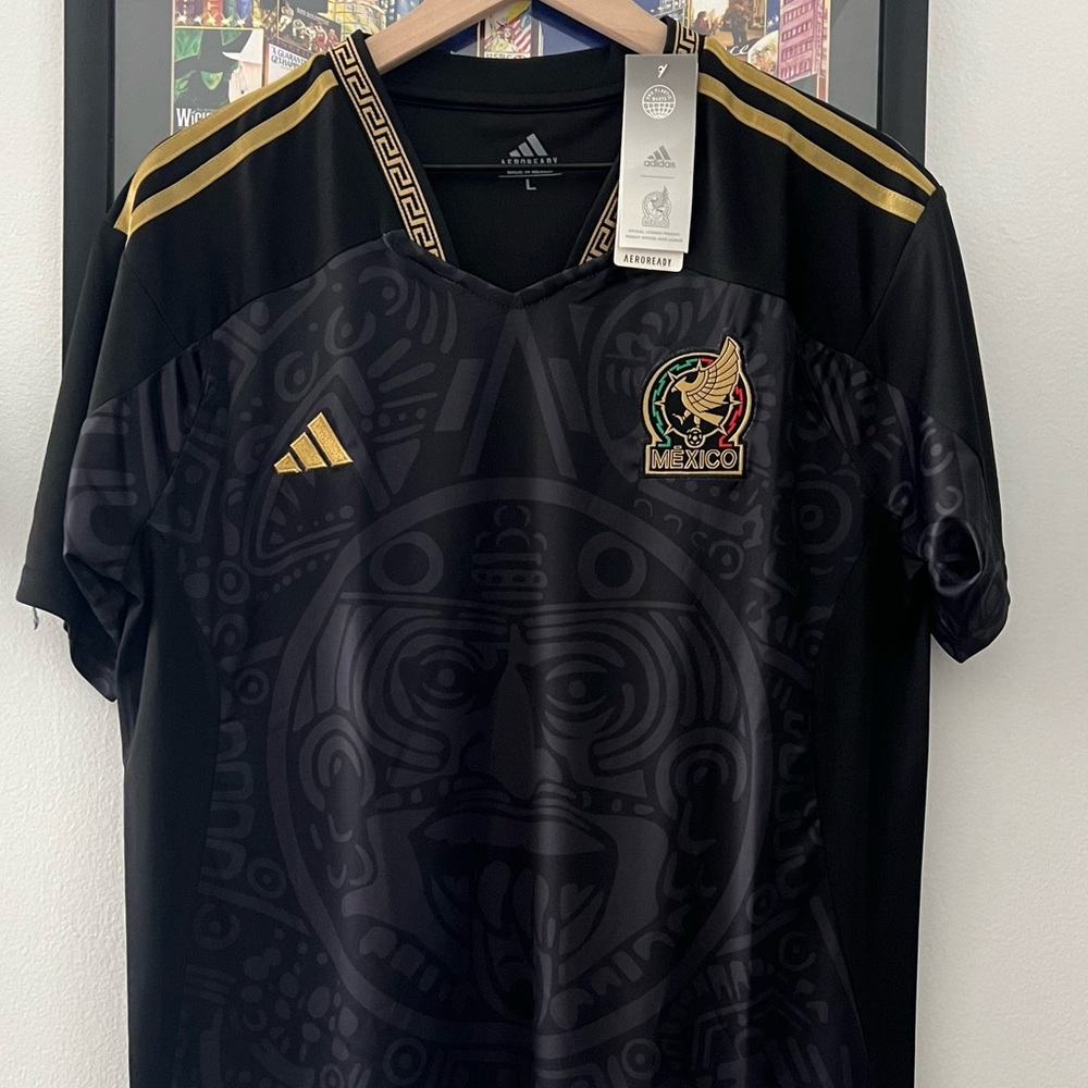 Mexico Throwback Jersey Black Large